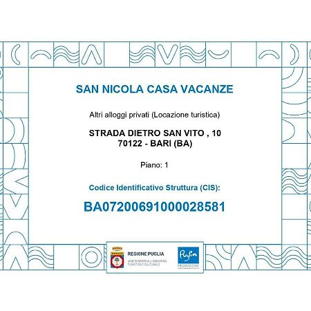 San Nicola Casa Vacanze Bari Extérieur photo